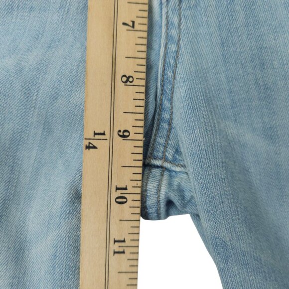 Lucky Brand Sweet N Low Boot Cut Jeans Womens 14 Light Wash Distressed Denim - Picture 14 of 15